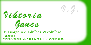 viktoria gancs business card